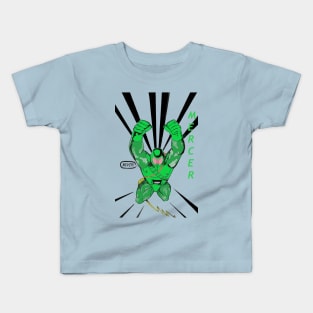 Mercer Supersoldier Jumping: Transparent Kids T-Shirt